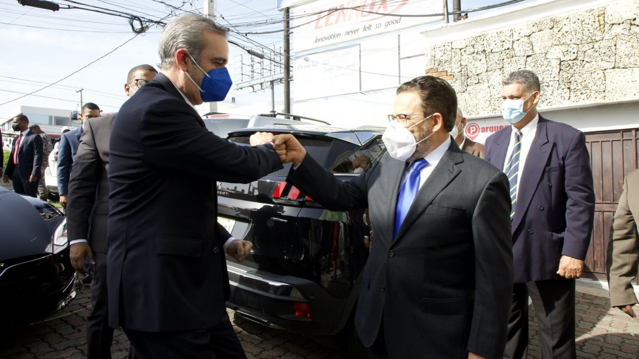 Abinader con Guillermo Moreno