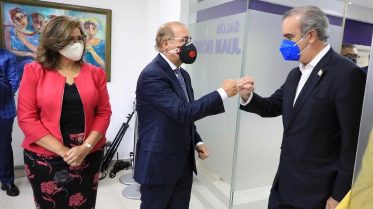 Luis Abinader y Danilo Medina