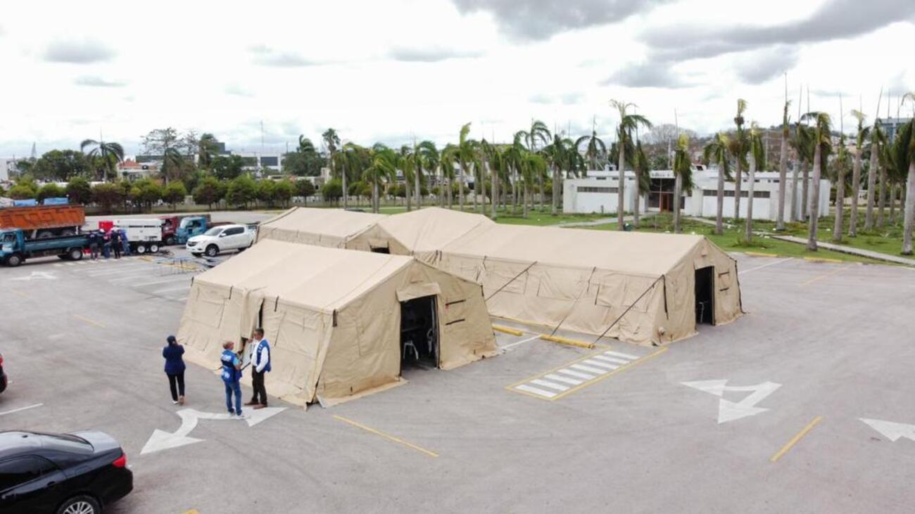 Carpas instaladas en La Altagracia por huracán Fiona