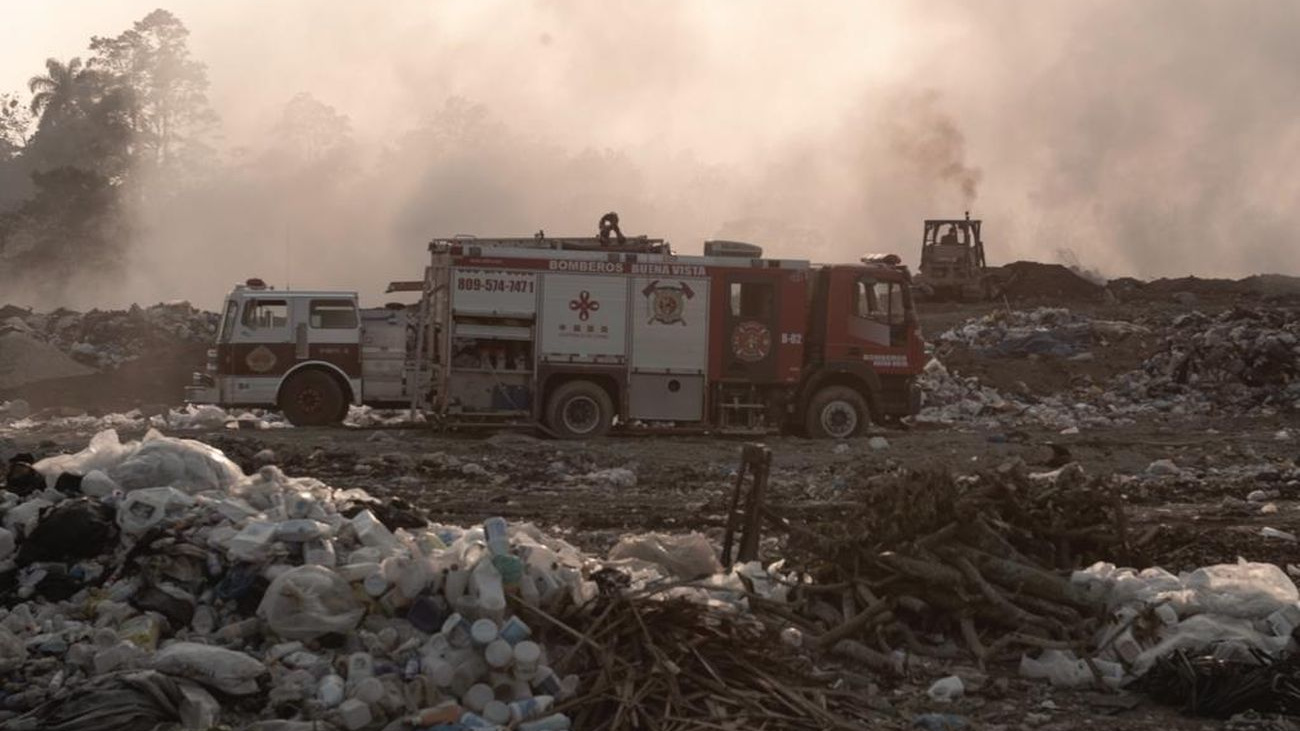 Bomberos en acción